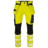 Pracovní oděv ProJob 6571 kalhoty DO PASU PRUŽNÉEN ISO 20471Cordura® Žlutá/černá