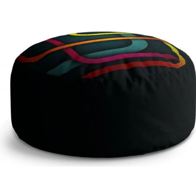 Sablio Taburet Circle Barevné klikyháky: 38x48 cm – Hledejceny.cz