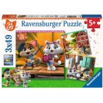 Ravensburger 44 Kočky 3 x 49 dílků – Hledejceny.cz