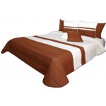 Dumdekorace Kvalitní přikrývky na manželskou postel krémově hnědé barvy 170x210