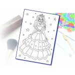 Radost v písku Šablona na pískování princezna ve hvězdách A4 210 × 297 mm – Zboží Dáma