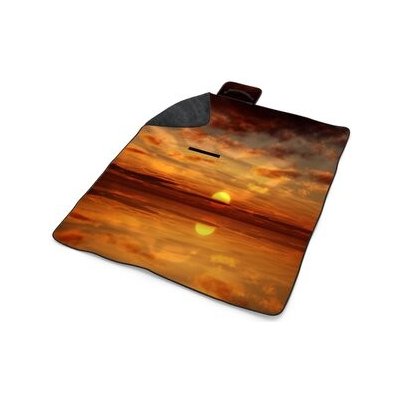 Sablio Plážová deka Oranžové slunce 200x140 cm – Sleviste.cz