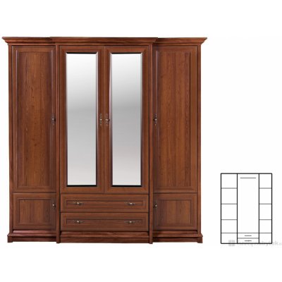 BRW Kent ESZF4D2S kaštan – Zboží Dáma