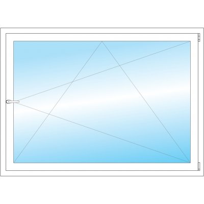 OKNA HNED Plastové okno 148x108 cm bílé otevíravé a sklopné pravé – Sleviste.cz