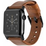 Nomad Modern kožený řemínek Apple Watch černý NM1A4RBM00 – Zboží Živě