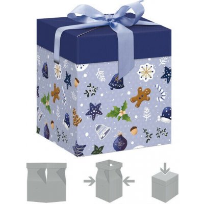 MFP krabička dárková vánoční 12x12x15cm 5370571 – Hledejceny.cz