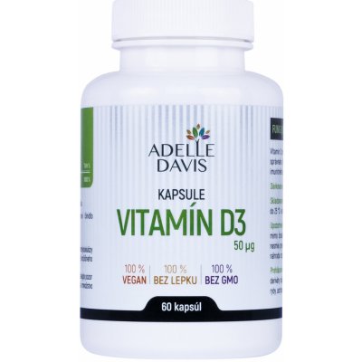 Adelle Davis Vitamin D3 60 kapslí