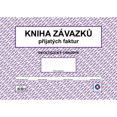 Baloušek tisk ET340 Kniha závazků došlých faktur A4, 40str. – Hledejceny.cz