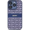 Pouzdro a kryt na mobilní telefon Apple DKNY PU Leather Repeat Pattern Tonal Stripe pro iPhone 15 Pro Blue