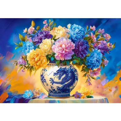Castorland Flowers in Chinese Porcelain 500 dílků – Hledejceny.cz