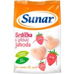 SUNÁREK Dětský snack jahodová srdíčka 50 g – Zboží Dáma