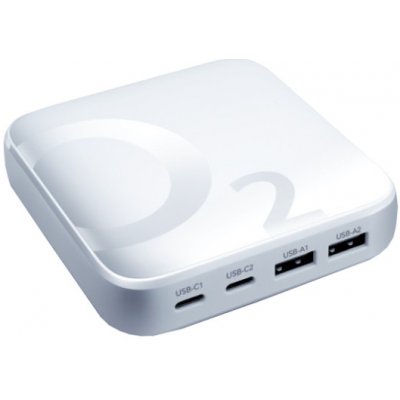 O2 Power HUB Mark II multinabíječka 65W s technologií GaN bílá 197416 – Zboží Živě