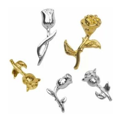 Starnails 3D kovové ozdoby na nehty Roses 10 ks – Zboží Dáma Starnails 3D kovové ozdoby na nehty Roses 10 ks – Zboží Dáma