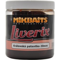 Mikbaits boilies Liverix v dipu 250ml Královská patentka 20mm