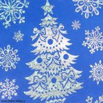 Vánoční dekorace na okno 888968 hologramový stromek – Zbozi.Blesk.cz