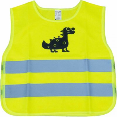 Výstražná vesta dětská žlutá s certifikátem DINOSAUR AMIO-03936 – Zboží Dáma