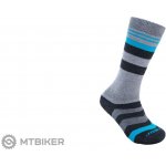 Sensor ponožky SLOPE MERINO šedá/černá/tyrkys