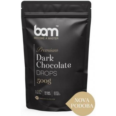 BAM Hořká čokoláda 55,6%, 500 g