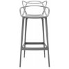 Barová židle Kartell Masters stool 75 šedá