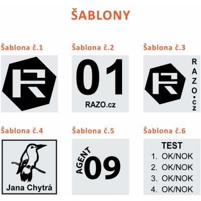 RAZO Štoček do razítka 20 x 20 mm (S-520; S-520T) – Zboží Živě