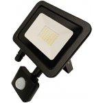 Ecolite Černý LED reflektor 30W SMD s pohybovým čidlem – Zbozi.Blesk.cz