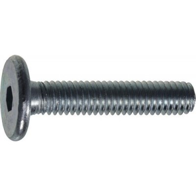 BARTON Šroub nábytkářský 15 6x50 plochá hlava pr. 15 s vnitřním šestihranem zinek bíl – Sleviste.cz