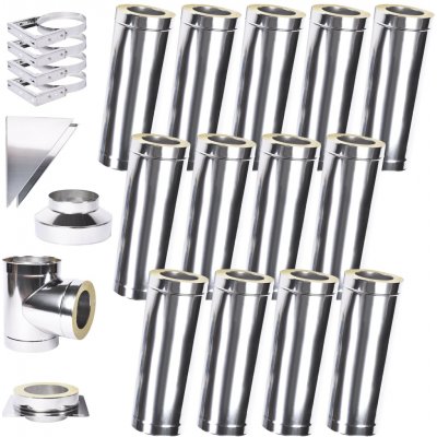 Solid izolovaný komín Slim Plus 1,0 180mm 13m – Zboží Dáma