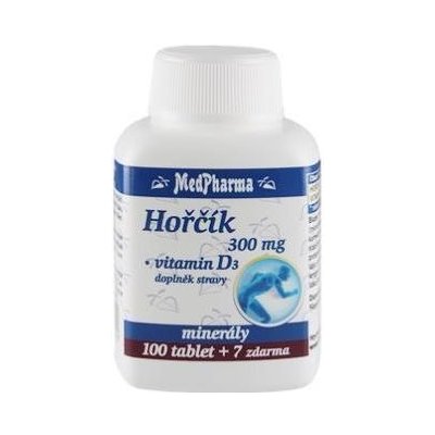 MedPharma Hořčík 300 mg + Vitamin D 107 tablet – Zbozi.Blesk.cz