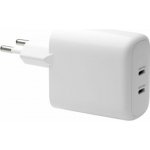 dbramante1928 re-charge - Sítový adaptér - 30 Watt - 2 výstupní konektory (24 pin USB-C) - bílá - Evropa