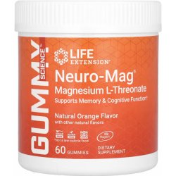 Life Extension Gummy Science Neuro-Mag Pomeranč, 60 ks, gummies, 144 mg