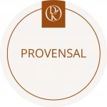 Davídkovo koření Etiketa Provensal béžová průměr 4,5 cm 1 ks – Zboží Dáma