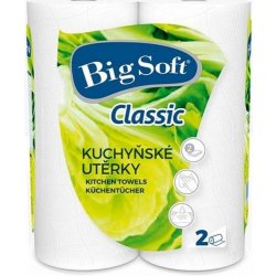 Big Soft Classic 2 vrstvy kuchyňské papírové utěrky, 2 x 51 útržků, 2 role