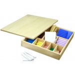 Montessori dřevěný dekanomický čtverec s krabičkou – Hledejceny.cz