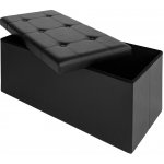 FurniGO - Úložný box černý - 80 x 40 x 40 cm – Zboží Dáma