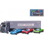 Mikro trading Auto nákladní 22 cm volný chod s auty 3 ks – Sleviste.cz