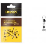 Delphin Karabinka s obratlíkem Inline Head Swivel with Interlock 10ks – Sleviste.cz