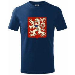 Znak ČSR Třetí Československá republika 1945–1948 tričko dětské bavlněné Půlnoční modrá