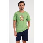 Vienetta MAN pánské pyžamo šortky Beer always zelená – Zboží Dáma