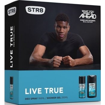 STR8 Live True deospray 150 ml + sprchový gel 250 ml dárková sada