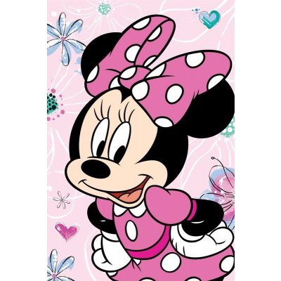 JERRY FABRICS Deka mikroflanel Minnie Flowers 02 – Hledejceny.cz