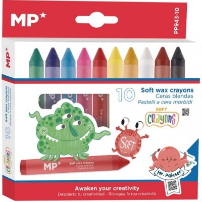 Main Paper S.L. pastelky voskové Soft wax crayons sada 10 ks – Hledejceny.cz