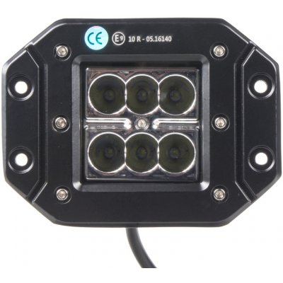 LED světlo hranaté, 6x3W, 122x91x68mm, ECE R10 - wl-801S – Hledejceny.cz