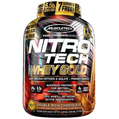 MUSCLETECH NITRO-TECH 100% Whey gold 2510 g – Zbozi.Blesk.cz