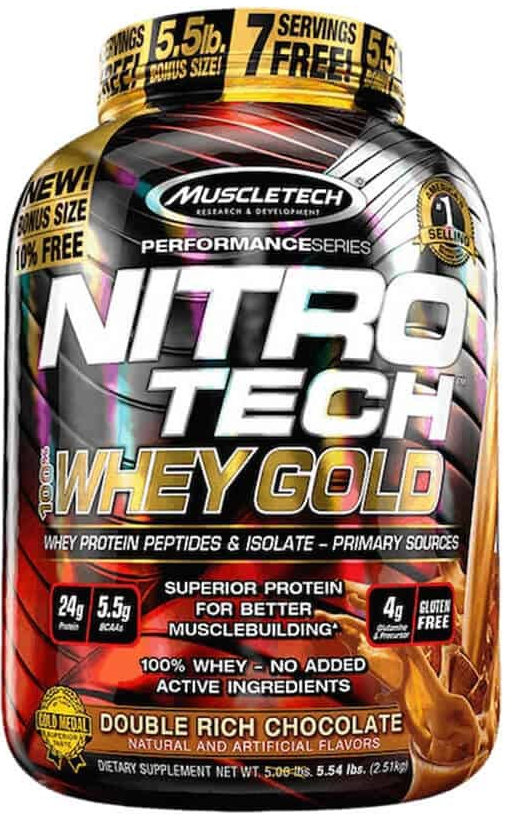 MUSCLETECH NITRO-TECH 100% Whey gold 2510 g