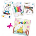 Školní balíček Cool By Victoria 1: Pastelky voskovky fixy + DÁREK: Omalovánka – Zboží Mobilmania