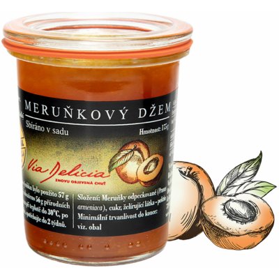 Via Delicia meruňkový Džem 175 g – Zboží Dáma