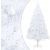 Vánoční stromek Nabytek XL Umělý vánoční stromek s LED a sadou koulí bílý 120 cm PVC