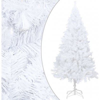 Nabytek XL Umělý vánoční stromek s LED a sadou koulí bílý 120 cm PVC – Zboží Mobilmania