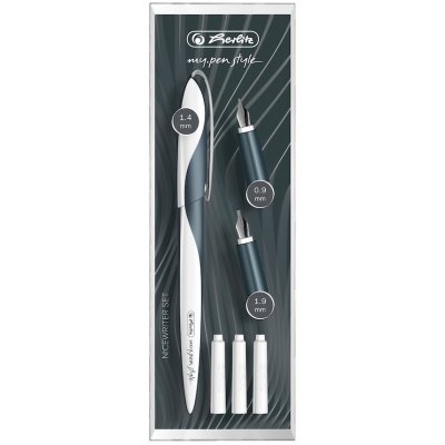 Kaligrafické pero Herlitz černé sada – Zboží Dáma