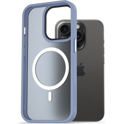 Pouzdro AlzaGuard Matte Case Compatible with MagSafe iPhone 15 Pro světle modré